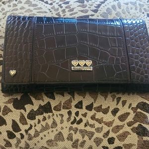 Brighton black crocodile wallet